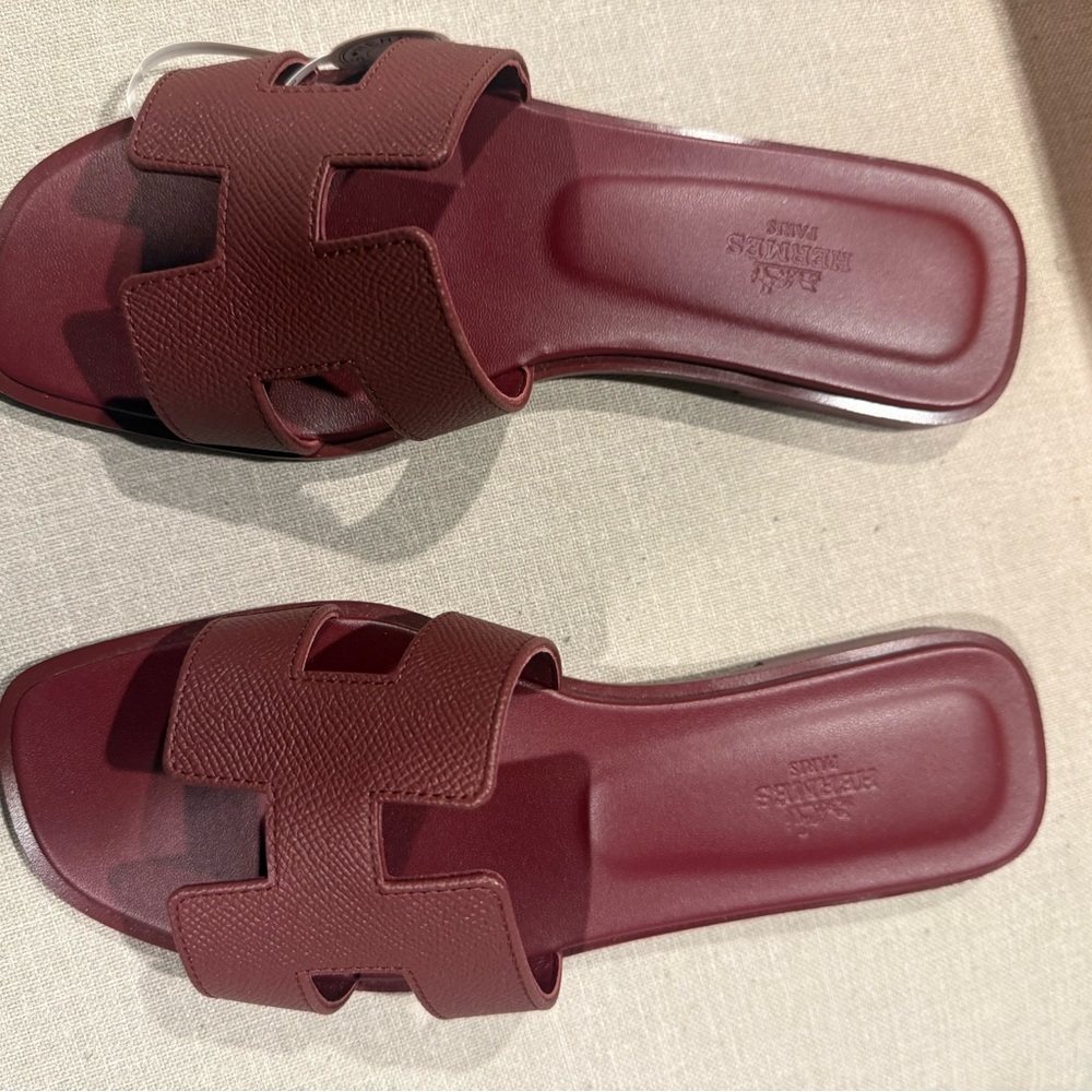 Never worn Oran Sandals, rouge h size 7 / 37 - Picture 5 of 5